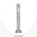 colonnina porta dispenser gel igienizzante in acciaio inox - inoxcmpsrl - 02